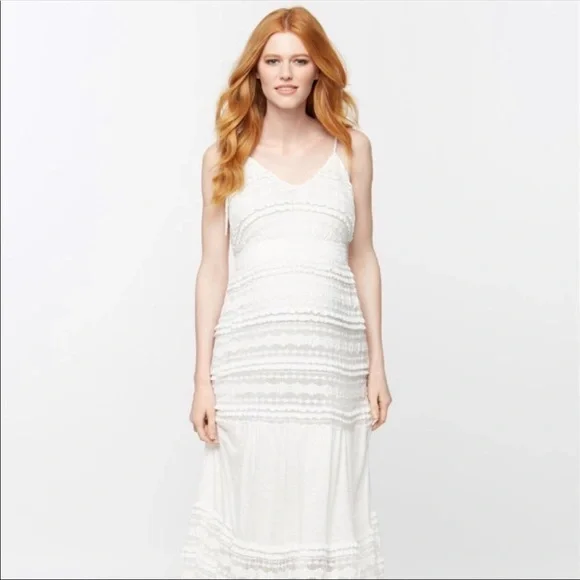 A Pea in the Pod Lace Maternity Maxi Dress - Picture 3 of 4